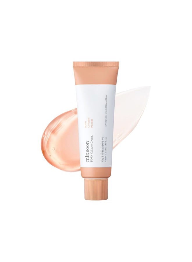 mixsoon PDRN Collagen Cream - Firming, Hydrating and Revitalizing Lightweight Face Gel, Radiance Collagen Peptides, Nourishing Moisturizer for Smooth Skin 50ml / 1.69 fl.oz. Korean Glass Skin Care - Image 1