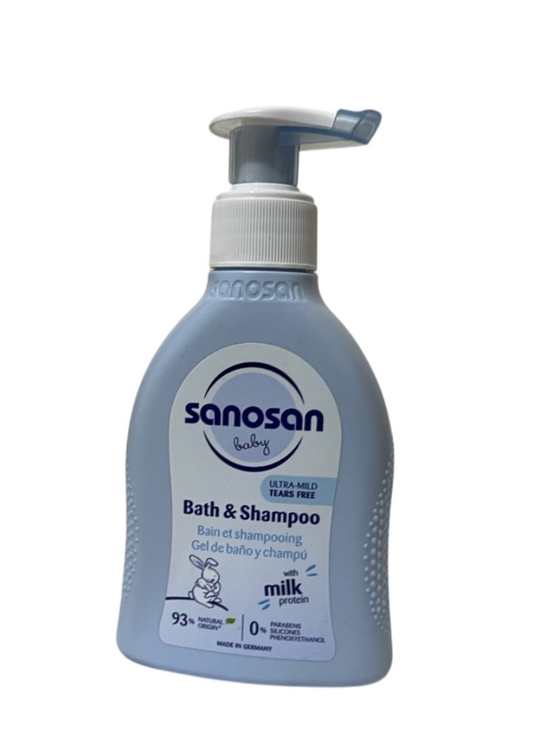 sanosan Baby Bath & Shampoo 200ml  - Image 2