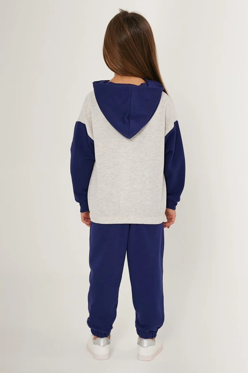 روليبولي You Are Magic White Navy Blue Girl's Tracksuit Set