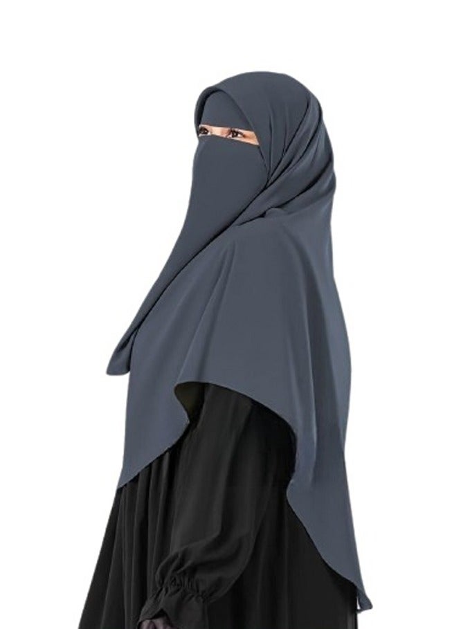 Risala 3-piece Malaysian niqab - high-quality Saudi chiffon - Image 1