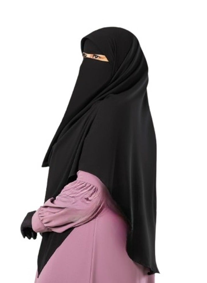 Risala 3-piece Malaysian niqab - high-quality Saudi chiffon - Image 2