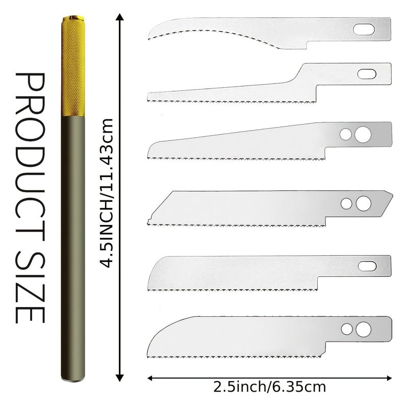 Mini Hand Saw Modelling Saw MS106K6F1 with 8 Blades for Tree Limbs Cutting - Image 3