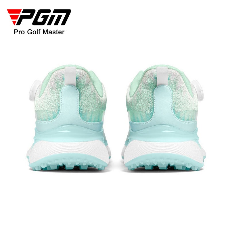 PGM Women's Golf Shoes with Gold Embroidery, Breathable, Height Increasing - Image 3