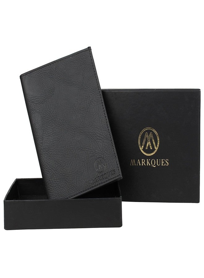 MarkQues Black Travel Passport Case Holder Wallet (VIC-4401) - Image 5