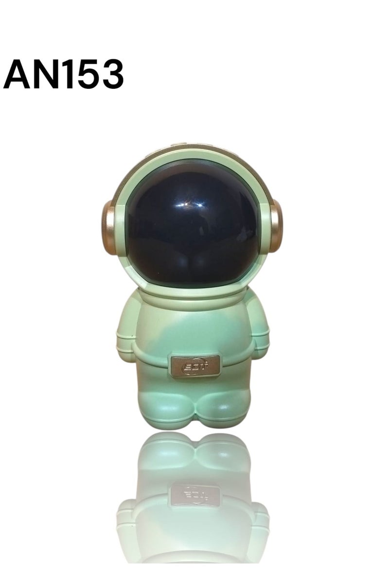 BDT AN153 Heavy Bass Speaker Astronaut RGB 7W Speaker – Type-C Charging, 6-Hour Battery Backup, Multicolor LED Lights for Ultimate Audio Experience Bluthooth Speaker (Astronaut Speaker) - Green - Image 2