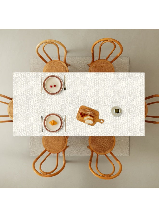  انتكس بيت الستائر مفرش طاولة دانييلا بنقش هندسي - غطاء طاولة مستطيل مقاوم للماء - قماش مقاوم للبقع وقابل للمسح، مناسب لتناول الطعام والمطبخ والحفلات. - Image 5