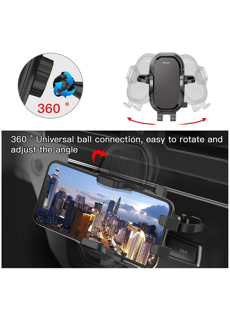 YESIDO Universal Air Vent CD Slot Car Cell Phone Holder Compatible with iPhone 12/11Pro/Xs MAX/XR/8, Galaxy S20/S10+/S9 - Image 4