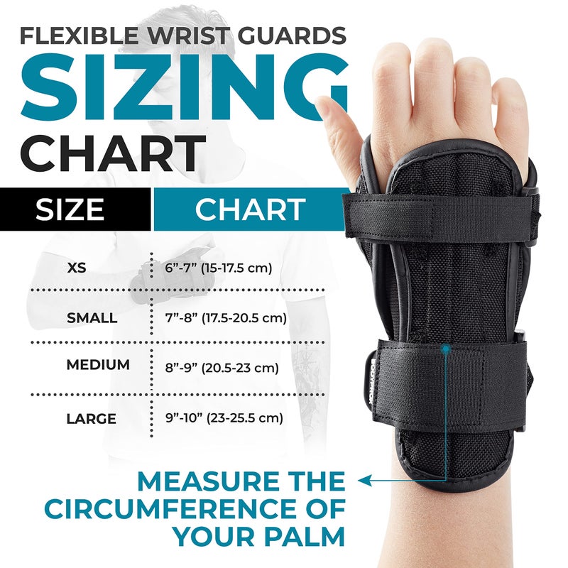 Bodyprox Impact Wrist Guards for Snowboard 1 Pair (L) - Image 2