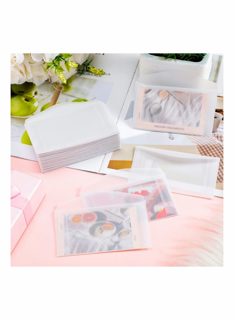 100 Pcs Glassine Envelopes for Seeds, Coins, Lottery Tickets, and Gifts - Clear Tissue Envelopes, 4.25 x 2.5 Inches, Perfect for Wedding Favors and Collectibles. - Image 3