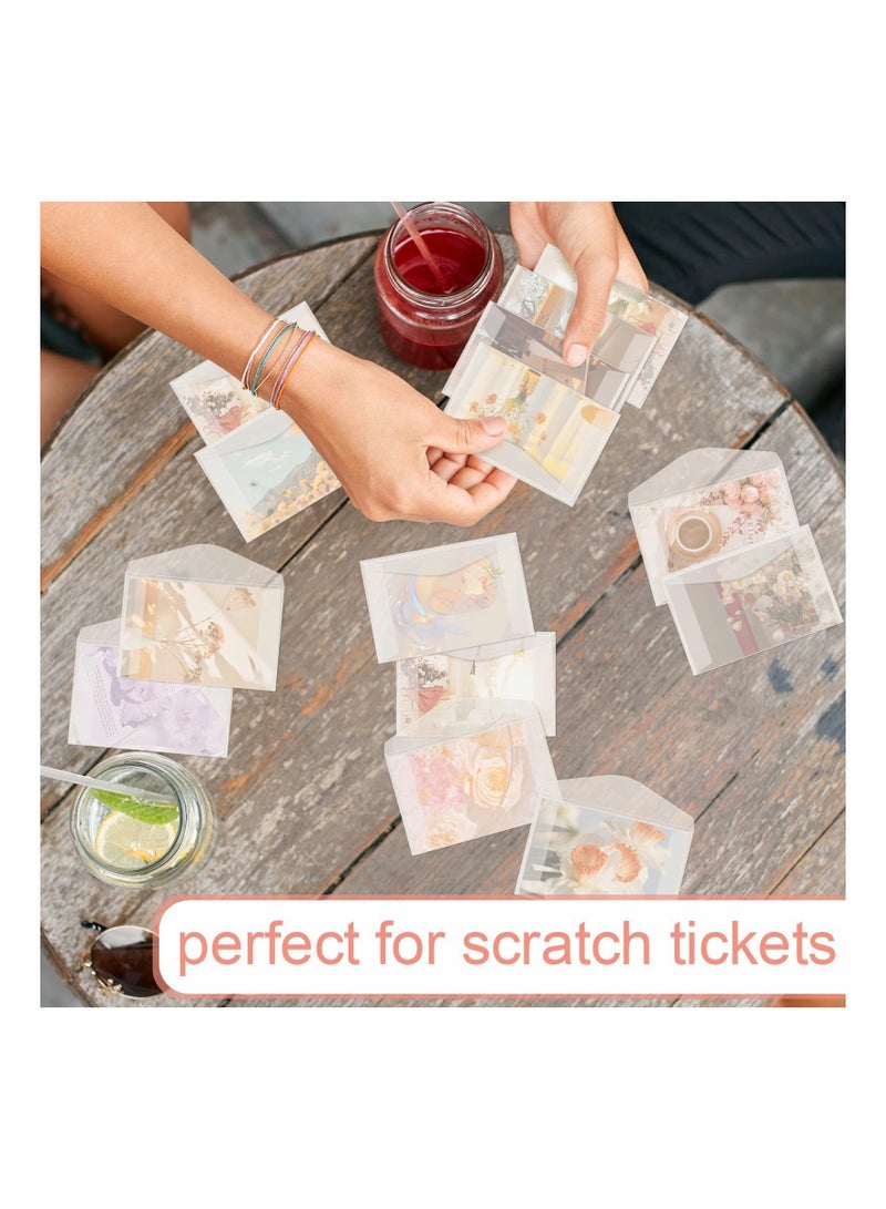 100 Pcs Glassine Envelopes for Seeds, Coins, Lottery Tickets, and Gifts - Clear Tissue Envelopes, 4.25 x 2.5 Inches, Perfect for Wedding Favors and Collectibles. - Image 4