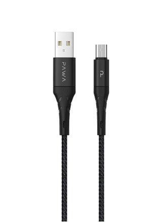 USB-A to Type-C Cable 3A 1.2M - Black