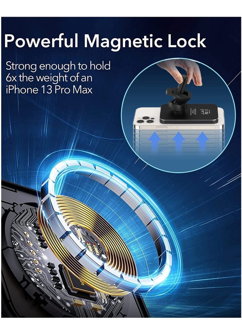MagSafe Car Charger/Magnetic Wireless Car Charger Fast Charging Auto-Alignment Wireless Car Charger Air Vent Mount for iPhone 14/13 / 12 Series and Compatible with MagSafe Case & Ring - Image 5