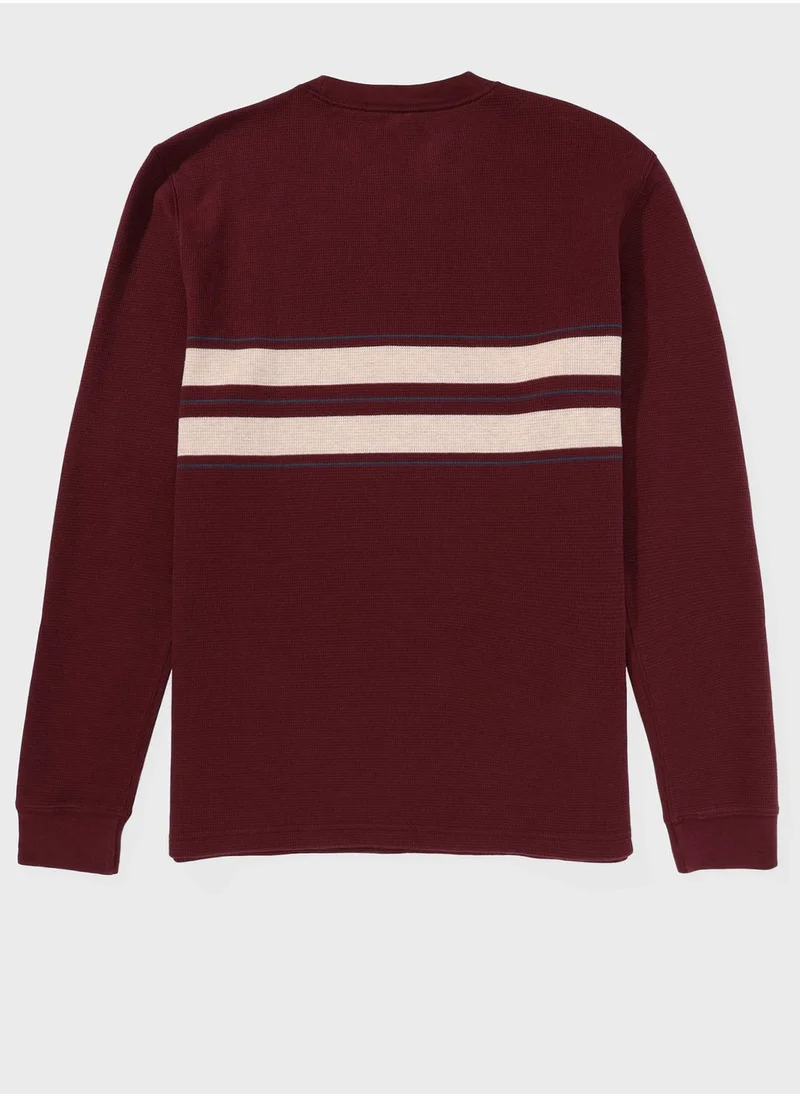 امريكان ايجل Color Block Crew Neck Sweatshirt