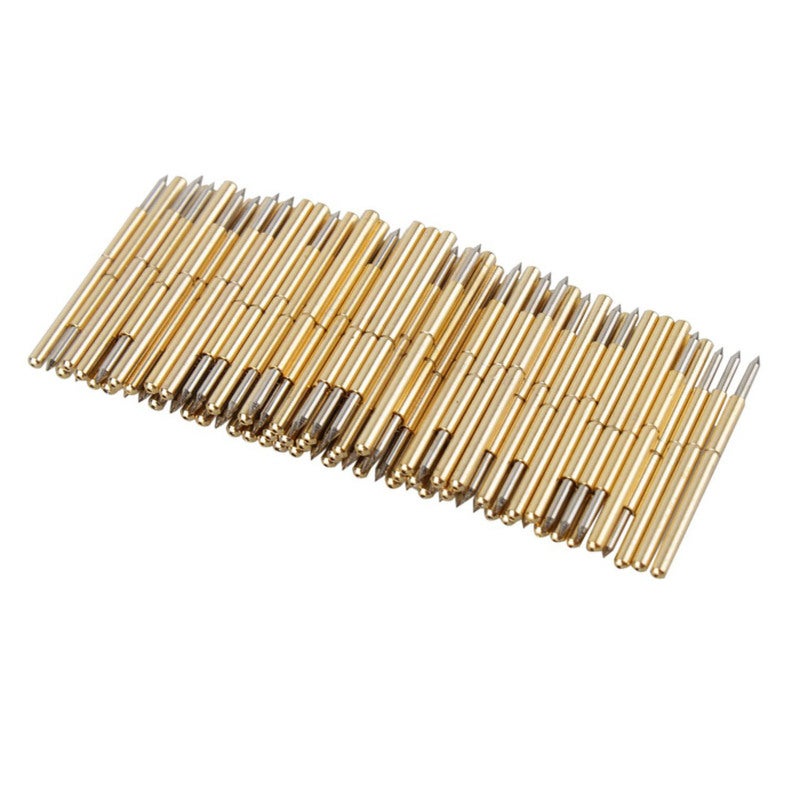 Spring Test Probe 100 Pcs Cone Head Replacement Probe - Round Head PCB Test Probe for Through-hole Component Pad PCB Gold Finger Testing - Image 3