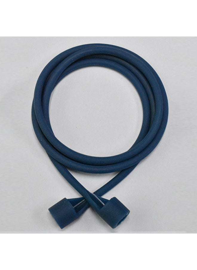 Generic - For Apple Airpods2PRO3 Earphone Anti-lost Rope Millet Huawei Earphone Silicone Lanyard TWS Anti-lost Rope-Color:654C Dark Blue (upgraded Version)-Applicable Model:For Apple Wireless Headphones - Image 1