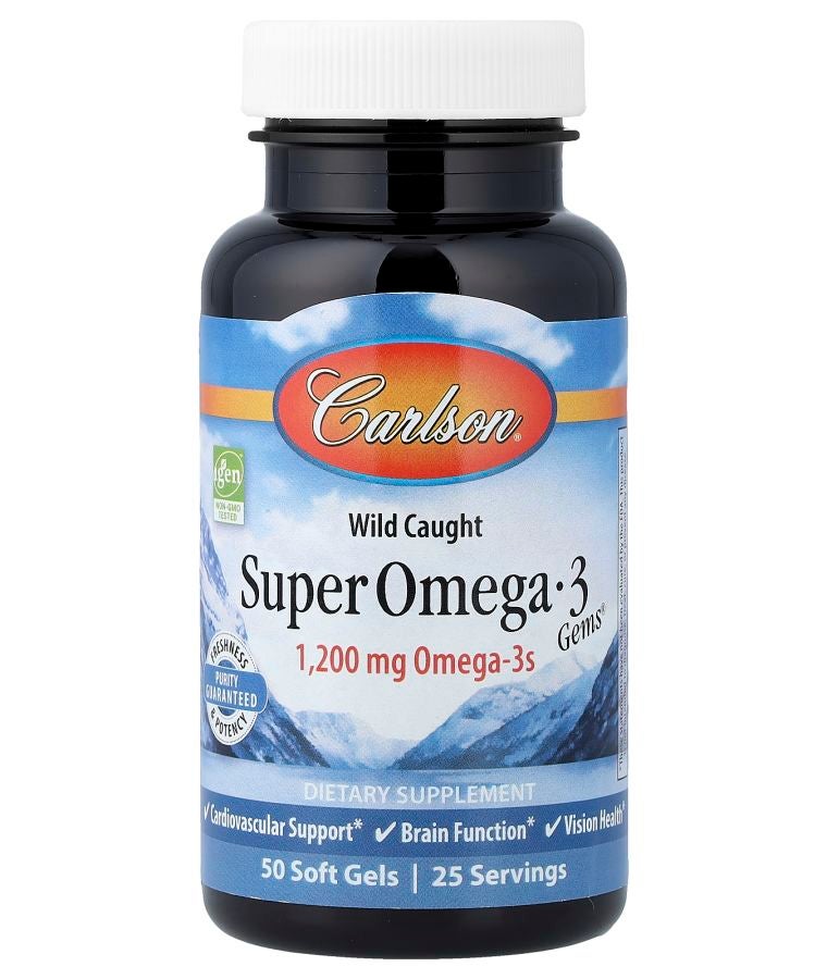 جواهر أوميغا-3 الفائقة المصطادة من البرية® 50 كبسولة لينة