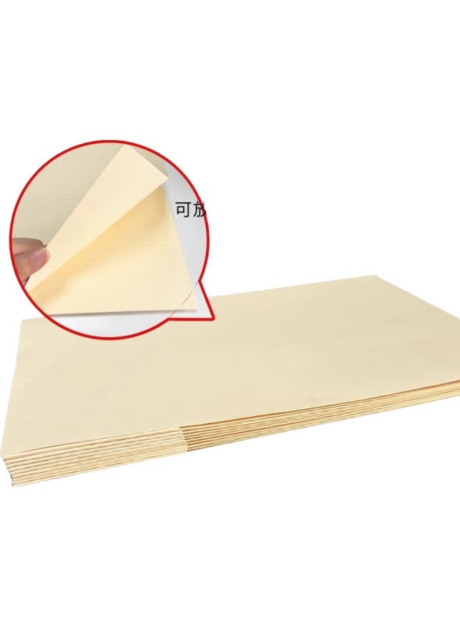 Makino Paper L-Shaped File Folder Single Page Clip Document Organizer Contract File Storage Information Booklet Storage Data Book Light Beige 10-Pack - Image 2