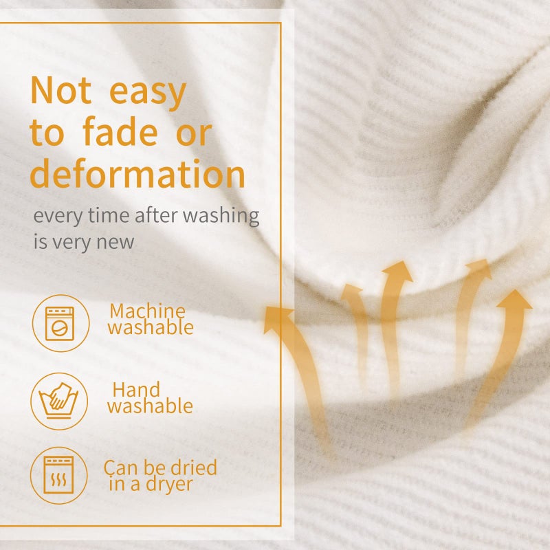 Pucmaoci Corduroy Baby Lounger Cover for Dockatot Deluxe + | 100% Cotton Hypoallergenic Newborn Premium Quality Spare Cover(Cover Only) (White) - Image 4