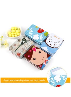 KASTWAVE 8 Piece Iron Storage Box, Small Metal Box Portable Empty Metal Box with Lid Vintage Rectangular Iron Box Tins Container Rectangular Hinged Containers Small Storage Kit Mini Portable Tin Box  - Image 4