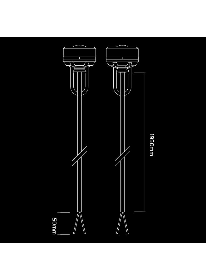 Oxford Run Light Rear (Pair) Bike Lighting Ancillary Tail lights, Black - Image 4