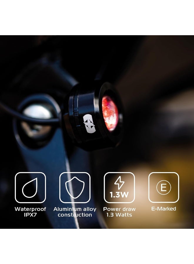 Oxford Run Light Rear (Pair) Bike Lighting Ancillary Tail lights, Black - Image 2