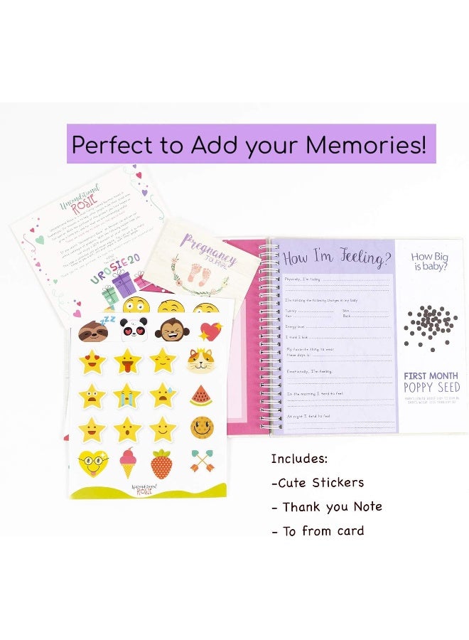 Unconditional rosie Pregnancy Journal Memory Book with Stickers - Image 2
