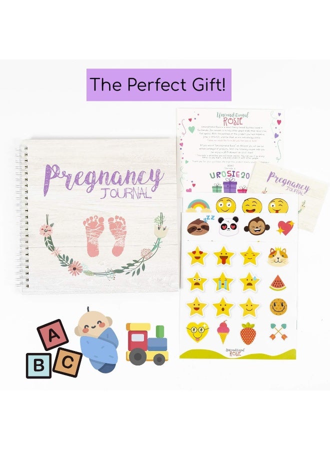 Unconditional rosie Pregnancy Journal Memory Book with Stickers - Image 4
