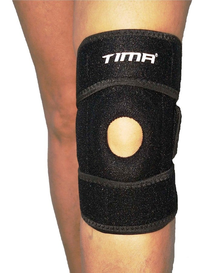 TIMA Knee Support, Open-Patella Brace for Arthritis, Joint Pain Relief, Injury Recovery with Adjustable Strapping & With Breathable Neoprene Material (Free Size) - Image 5