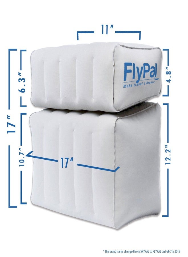 Flypal Inflatable Foot Rest Pillow for Travel, Patented 2 in 1 Design, Blow-Up Footrest Cushion for Home, Office. Airplane Travel Essential and Kids Airplane Bed - Image 3