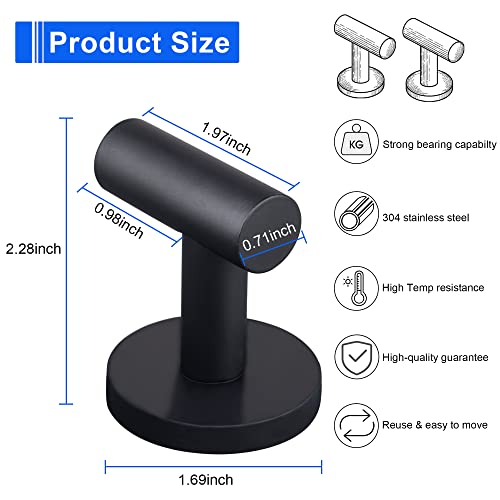 ULIBERMAGNET Strong Magnetic Coat Hooks,Heavy Duty Rubber Coated Magnets Hook for Metal,Door,Grill,Refrigerator, Locker,Neodymium Magnet Hook for Towel,Coat,Bag,Umbrella - Image 2