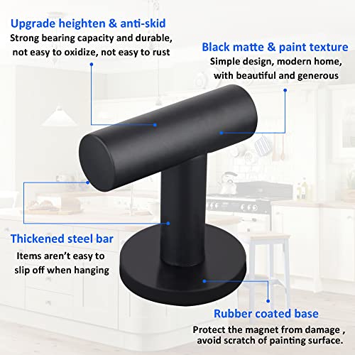 ULIBERMAGNET Strong Magnetic Coat Hooks,Heavy Duty Rubber Coated Magnets Hook for Metal,Door,Grill,Refrigerator, Locker,Neodymium Magnet Hook for Towel,Coat,Bag,Umbrella - Image 5
