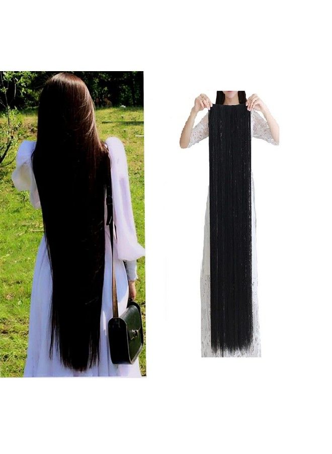 Artifice 5 Clip Super Duper Long 36" Straight Hair Extension (Natural Black) - Image 1