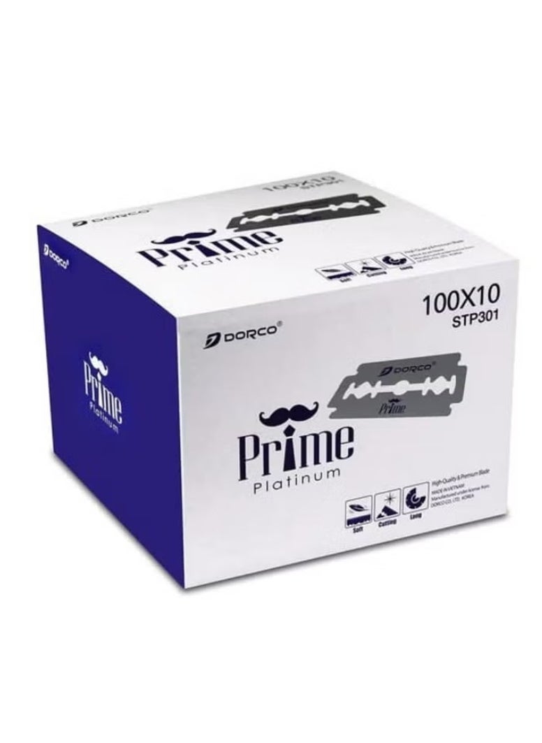DORCO Orco Stp301 Prime Platinum Double Edge Blades 1 000 Blades 