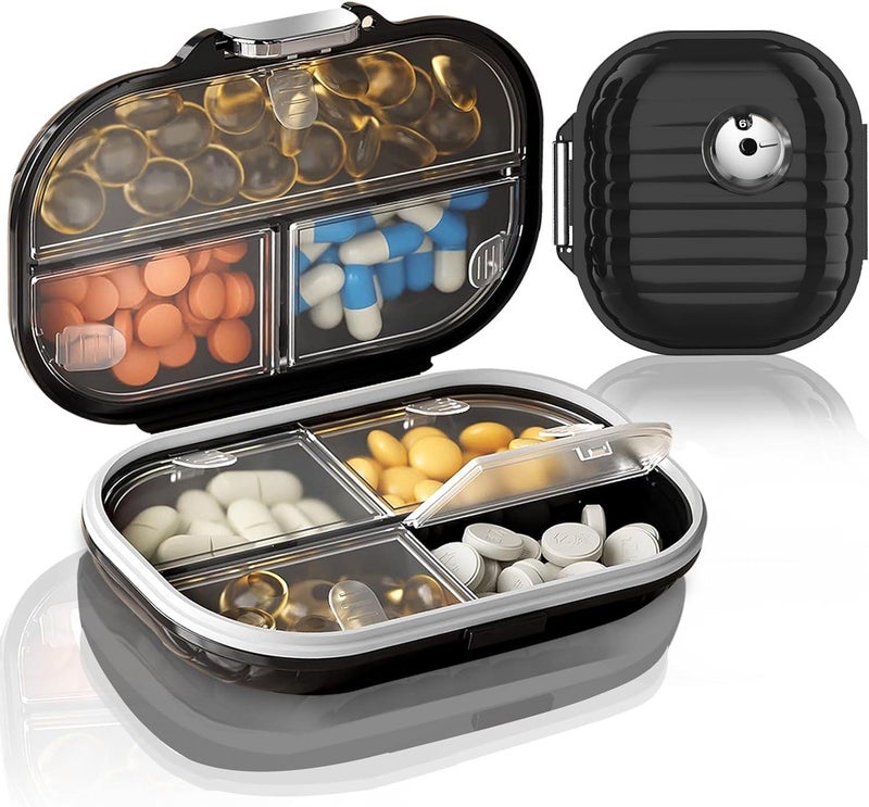 Storage Boxes – Black, Large + Small (2-Pack), Plastic, with Lids, for Home Organization