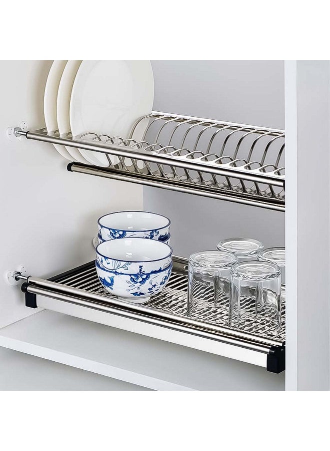 Zeeco Dish Drainer, 90 CM, Solid Base Baskets, Kitchen Storage Shelf, Easy to Dry and Clean, for Cutlery, Bowls, Plates and Cups - Image 5