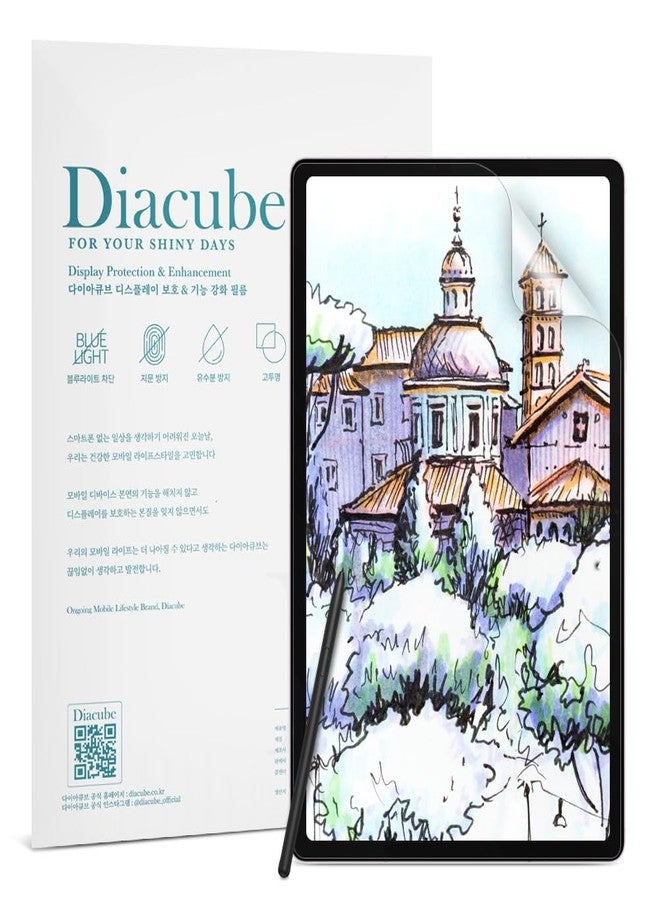 DIACUBE [2 Pack] Paperfeel Screen Protector For Samsung Galaxy Tab S7 FE / Tab S9 FE Plus 12.4 Inch, Anti-Glare Matte PET Film for Drawing and Writing Like on Paper, High Touch Sensitivity, Easy - Image 1