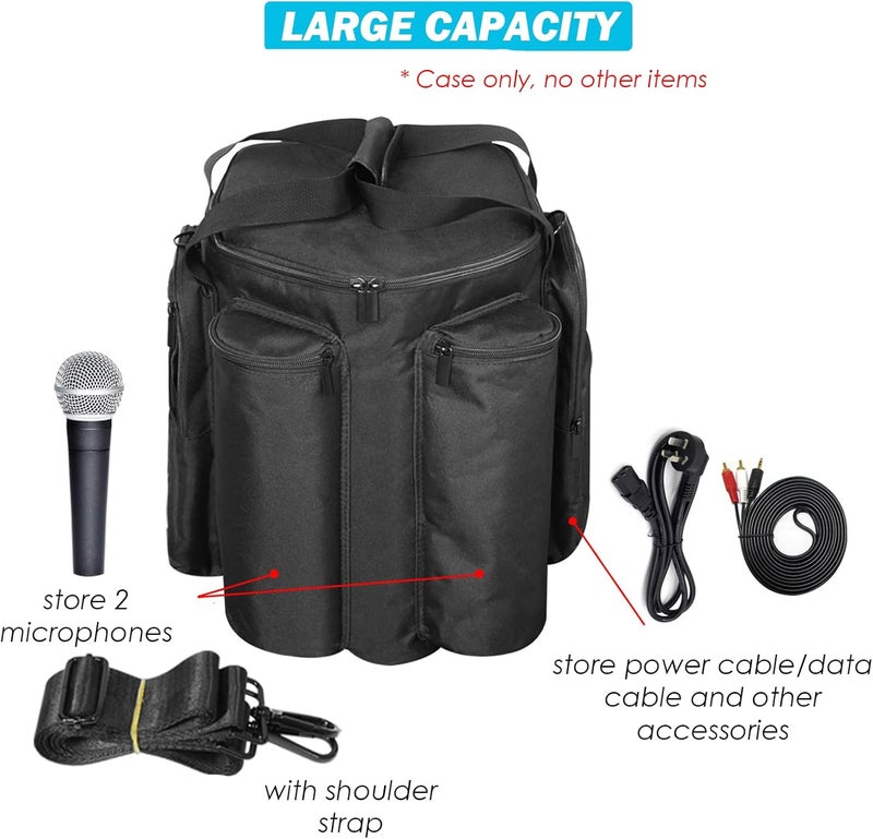 Wisoqu Carrying Case for S1 Pro S1 Pro+, Waterproof Portable Bluetooth Speaker Protective Travel Case with Removable Shoulder Strap, Carrying Bag for Speaker Microphone Power Cord - Image 4
