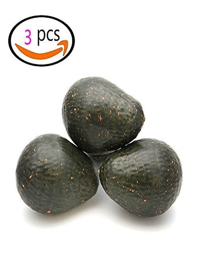 Yangshine Artificial Decorative Avocados Prop Decor Fake Lifelike Plastic Green Avocado Fruit Vegetable Home Party Festival Decorations (3pcs) - Image 5