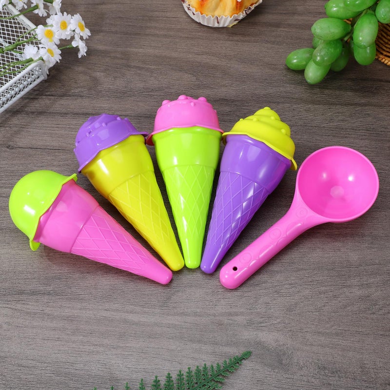 Reusable Plastic Ice Cream Cone Molds 4.4 Inch Portable Making Kit for Home Travel Beach - Image 3