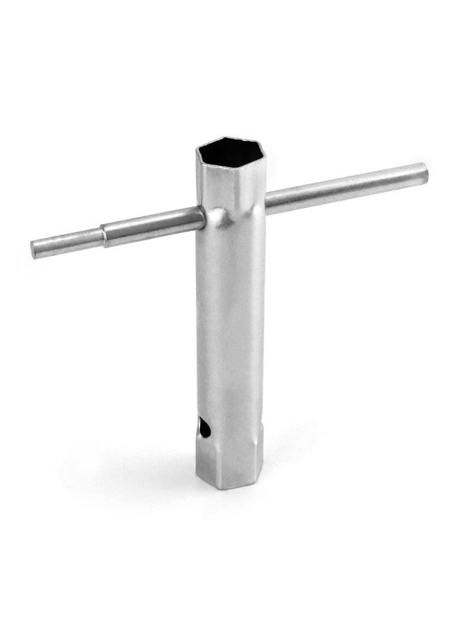 QWORK Spark Plug Wrench Set, Box Spanner Set, 10 Pcs Tubular Spanners, Steel Tube Spanner and T Bar Tool Kit 6 x 7-20 x 22 mm with 2 Tommy Bars - Image 5