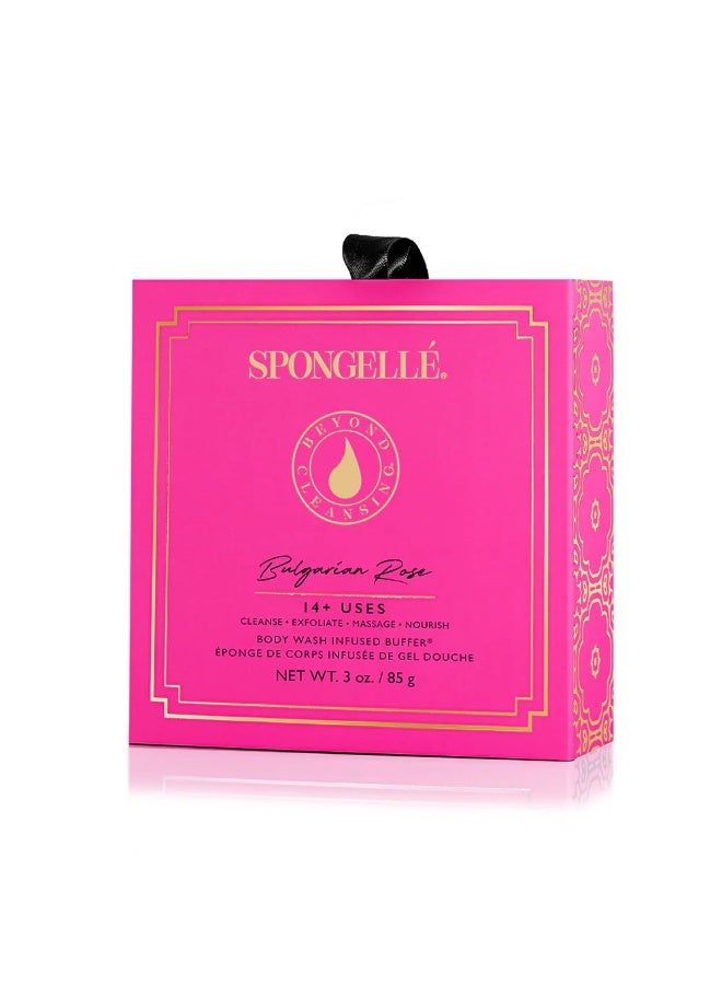 spongelle Daisy Collection Bulgarian Rose Body Wash Infused Buffer 85 g (14+Uses) - Image 2
