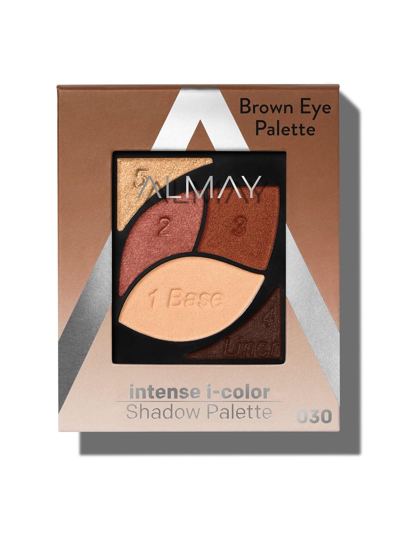 Almay - Almay Eyeshadow Palette, Longlasting Eye Makeup, Primer Enriched with Antioxidant Vitamin E, Hypoallergenic, 010 Brown Eyes, 0.1 Oz - Image 1