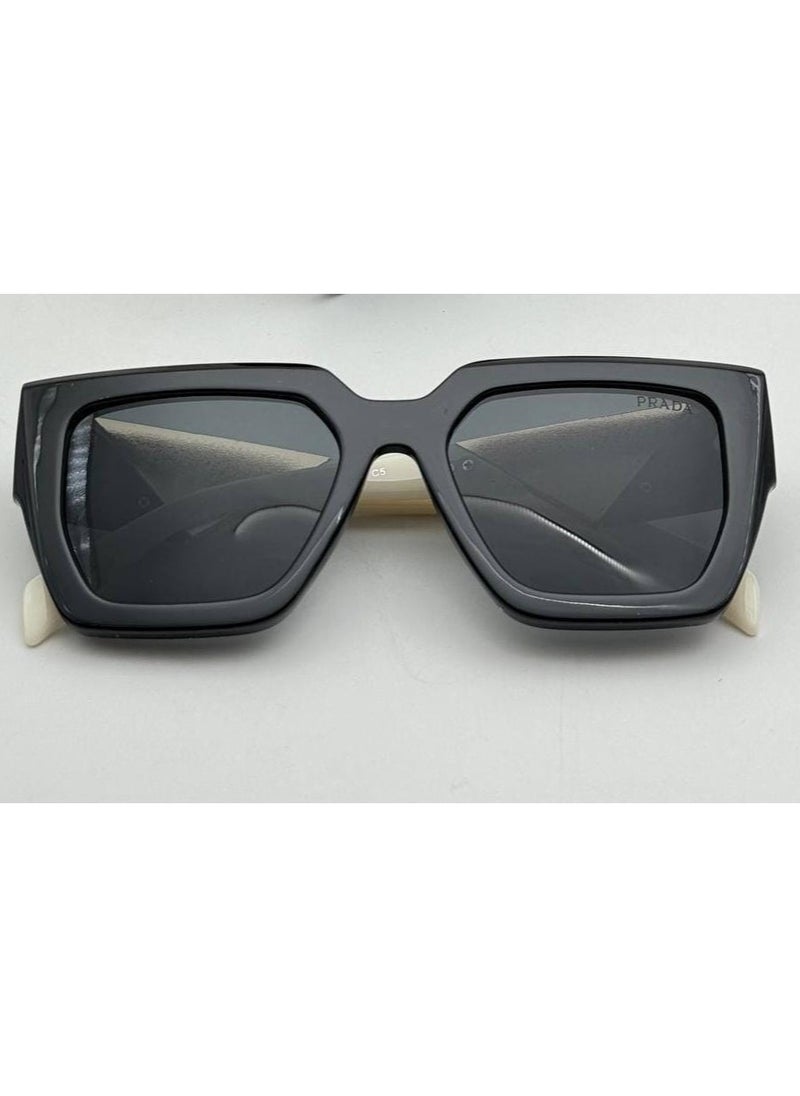PRADA - Women's sunglasses for protection from the sun's rays, black and gold - Image 1
