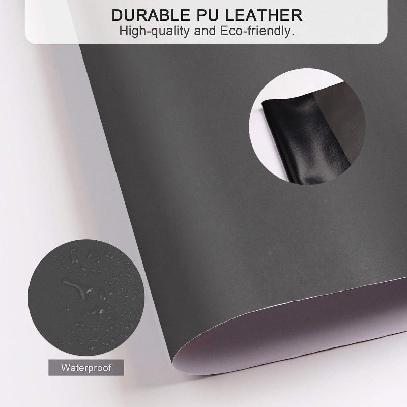BSZHTECH Leather Repair Tape Self-Adhesive Leather Repair Patch for Couch Furniture Sofas Car Seats Advanced PU Vinyl Leather Repair Kit(Dark Grey, 3.9 X 79 inch) - Image 3
