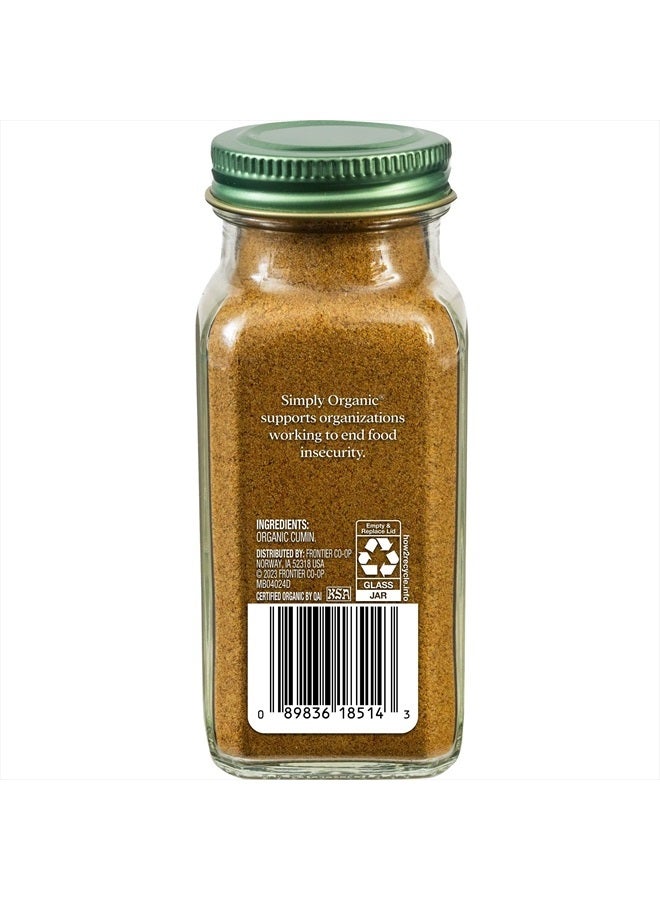 Simply Organic Ground Cumin Seed, 2.31 Ounce Glass Jar, Rich, Warm, Complex Earthy Spice Flavor, Certified Organic, Kosher - Image 2