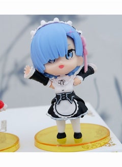 Generic 6 Pcs Starting Life In Another World Rem Maid Cartoon Realistic Model Ornament High Quality Cartoon Action Figure Toy for Collection Decoration  - Image 5