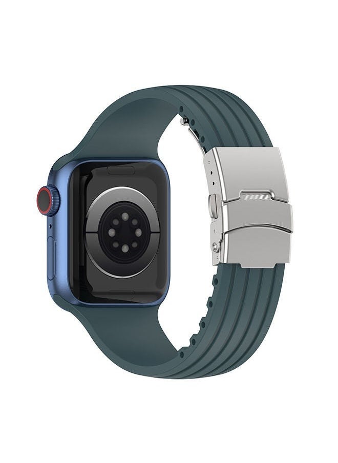TWEGGON 4pc Pack Replacement Strap Silicone Band for Apple Watch 42mm(Series 10)/41mm/40mm/38mm  - Image 4