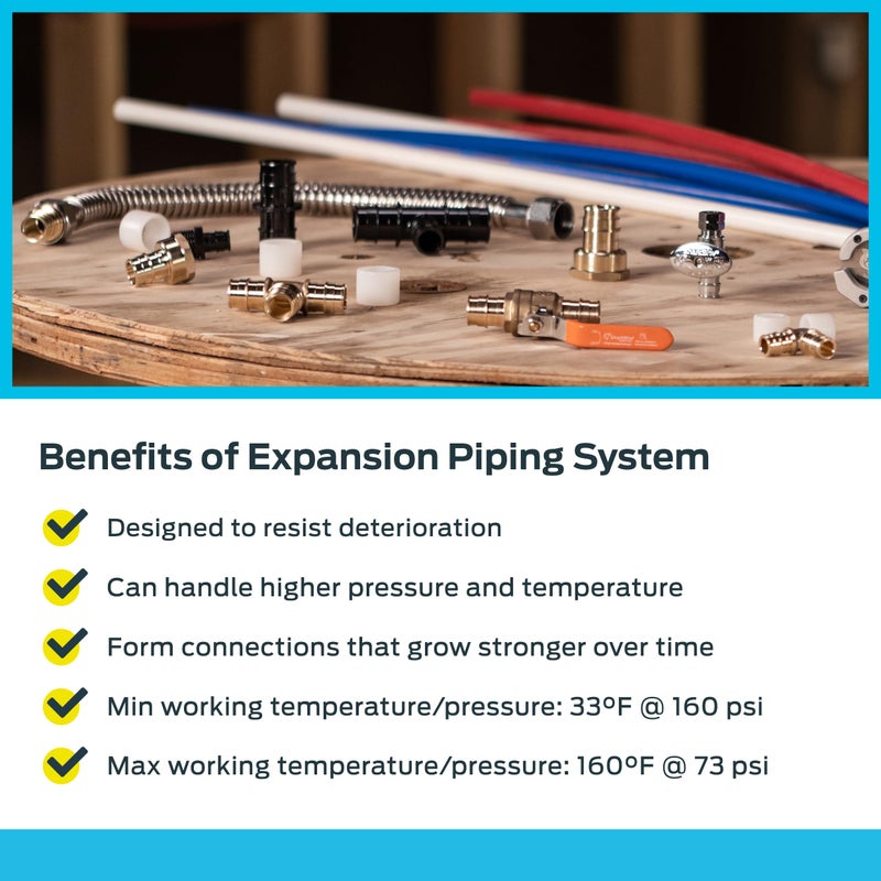 SharkBite 1/2 x 1/2 Inch Poly MNPT Expansion Adapter for PEX-A Pipe, Pack of 5, Plastic Plumbing Fittings, Male Adapter for PEX-A Tubing, UA120A5 - Image 4