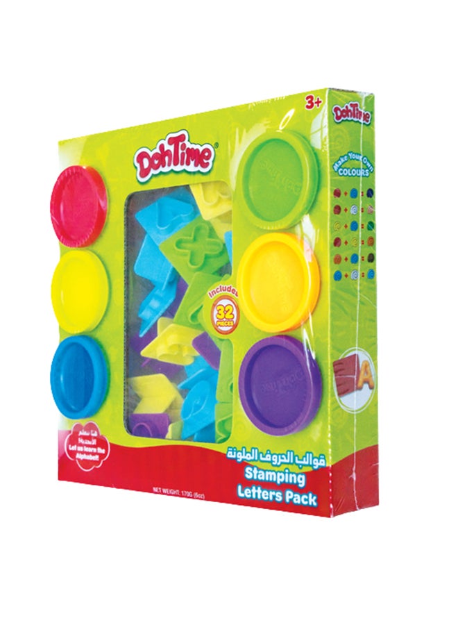 TOY PRO Dohtime Dough Stamping Letter Pack  - Image 1