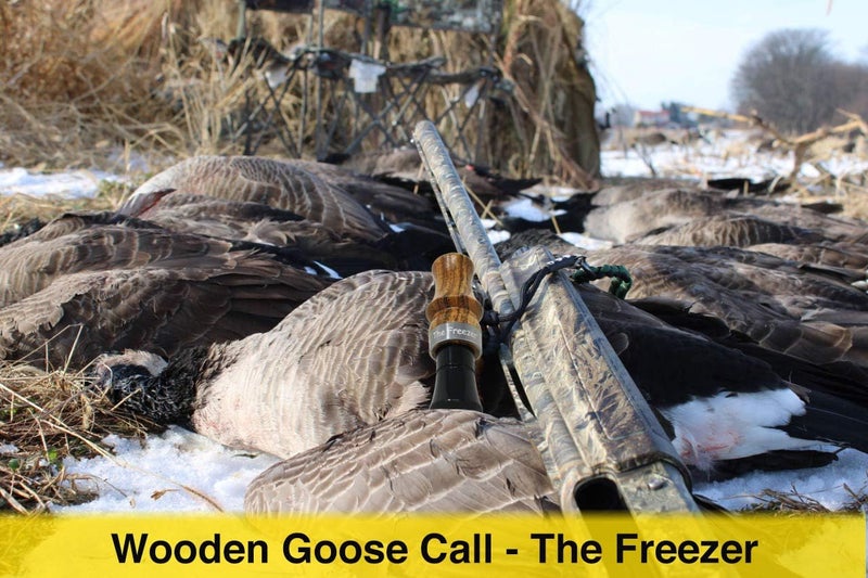 ESH Store The Freezer Goose Call – Short Reed Bicote Wood Goose Call for Waterfowl Hunting – Realistic Canada Goose Sounds, Durable Handcrafted Design - Image 1